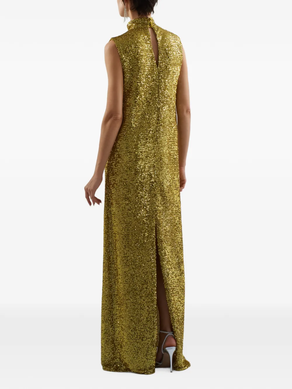 Taller Marmo Miami Disco maxi-dress verfraaid met pailletten Groen