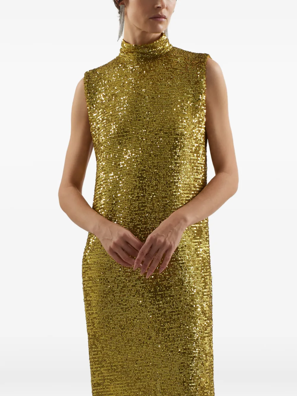Taller Marmo Miami Disco maxi-dress verfraaid met pailletten Groen