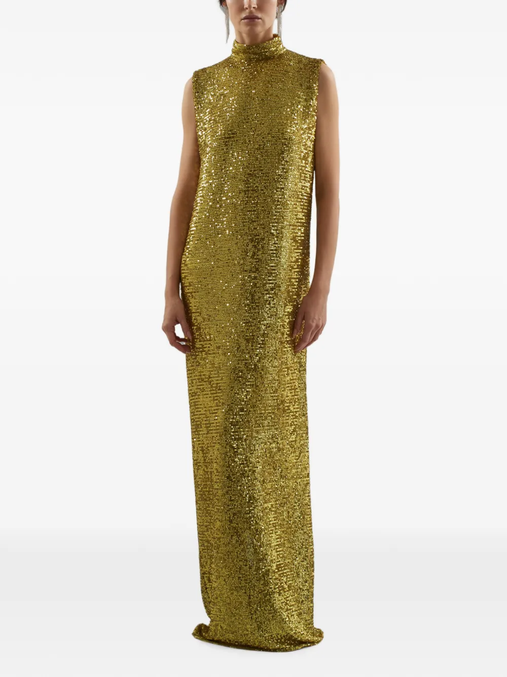 Taller Marmo Miami Disco maxi-dress verfraaid met pailletten Groen