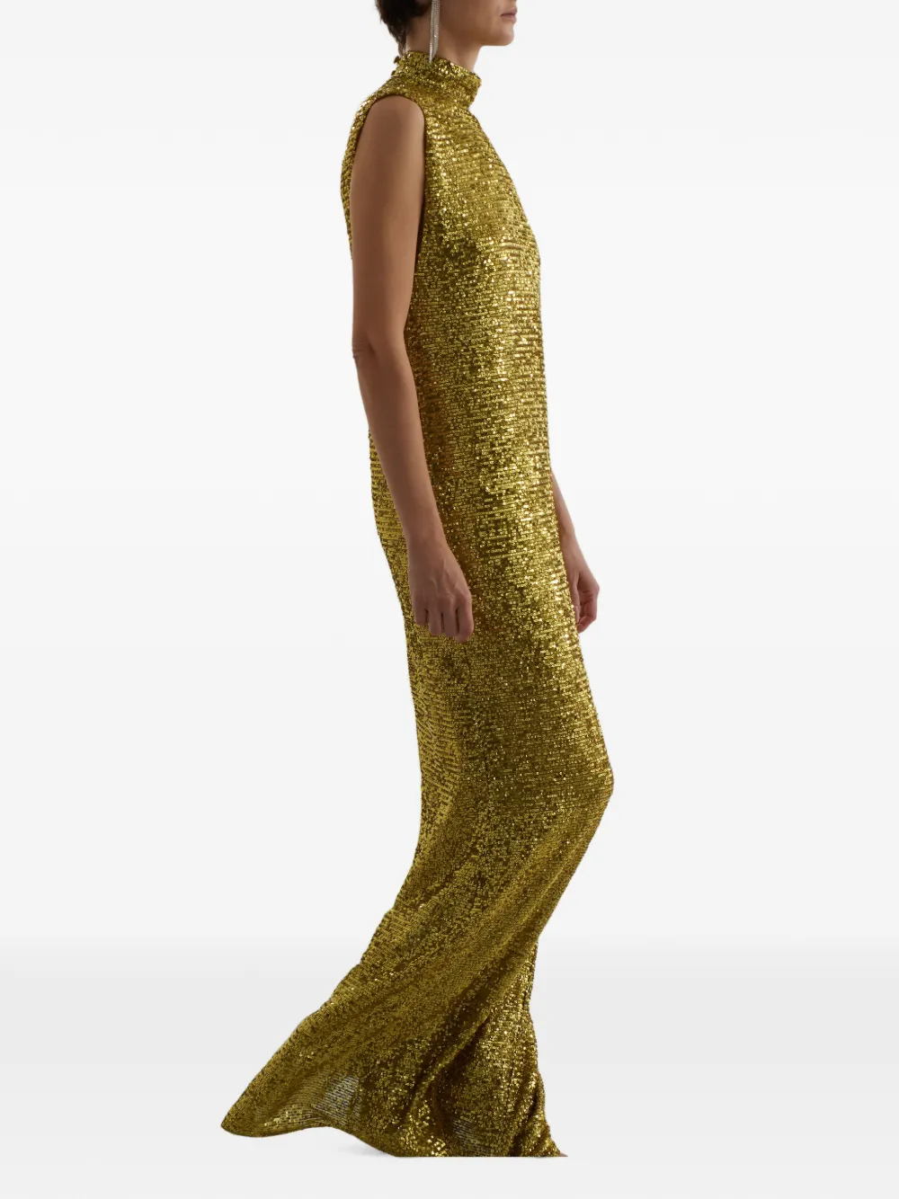 Taller Marmo Miami Disco maxi-dress verfraaid met pailletten Groen