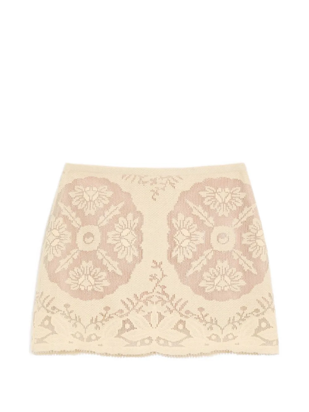 Valentino Garavani mini mini in floral stamp blanket - Toni neutri