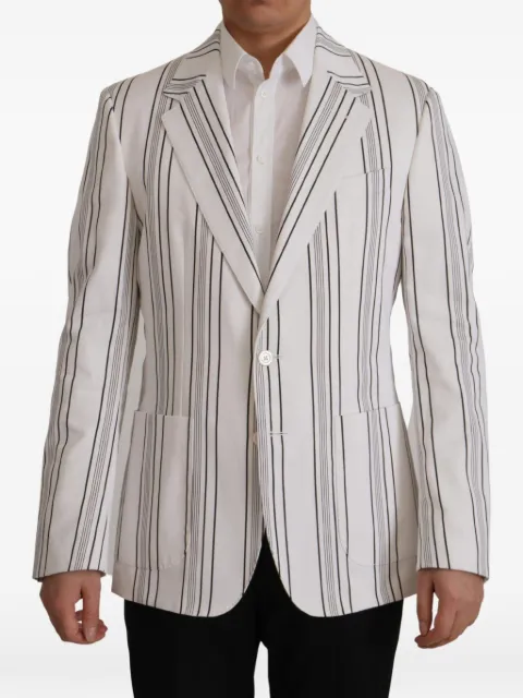Dolce & Gabbana pinstripe single-breasted blazer