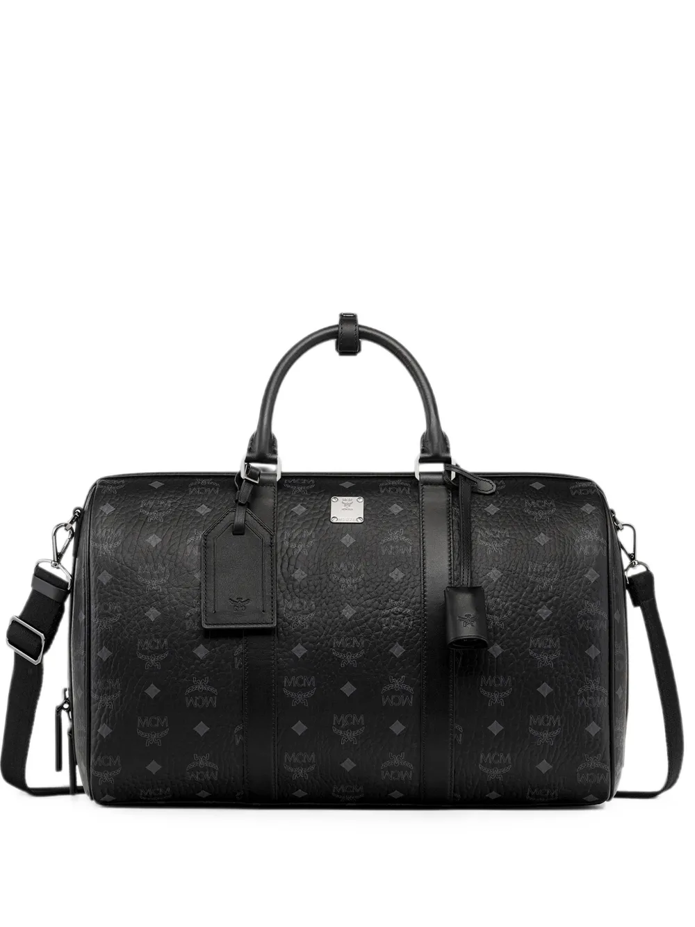 MCM Borsa weekend Ottomar Maxi Visetos piccola - Nero