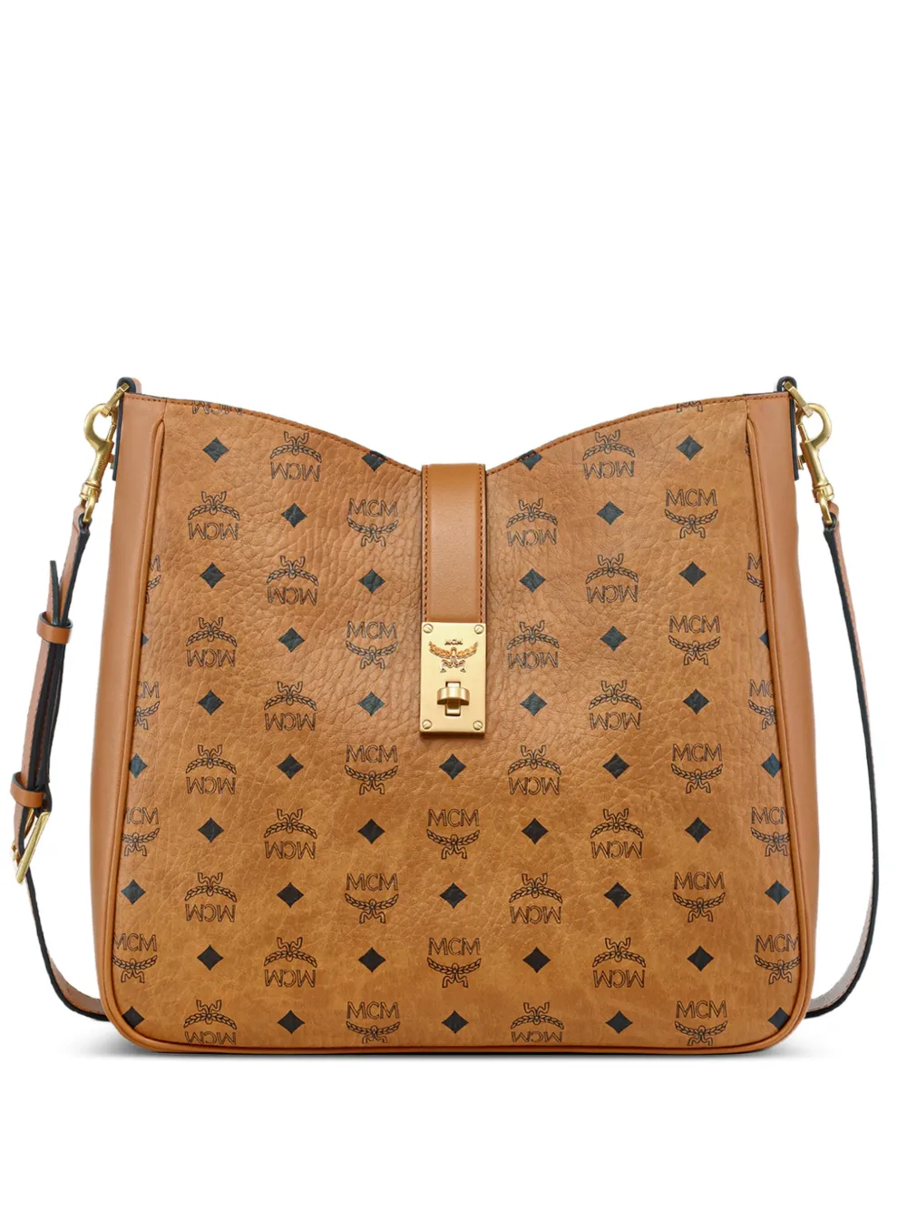 MCM large Tracy Visetos tote bag - Neutrals