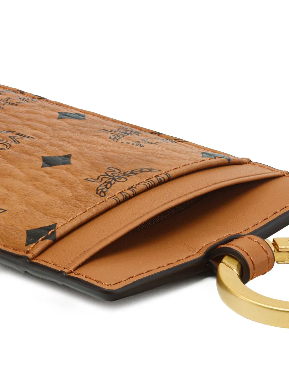 MCM Visetos pasjeshouder met koord Beige