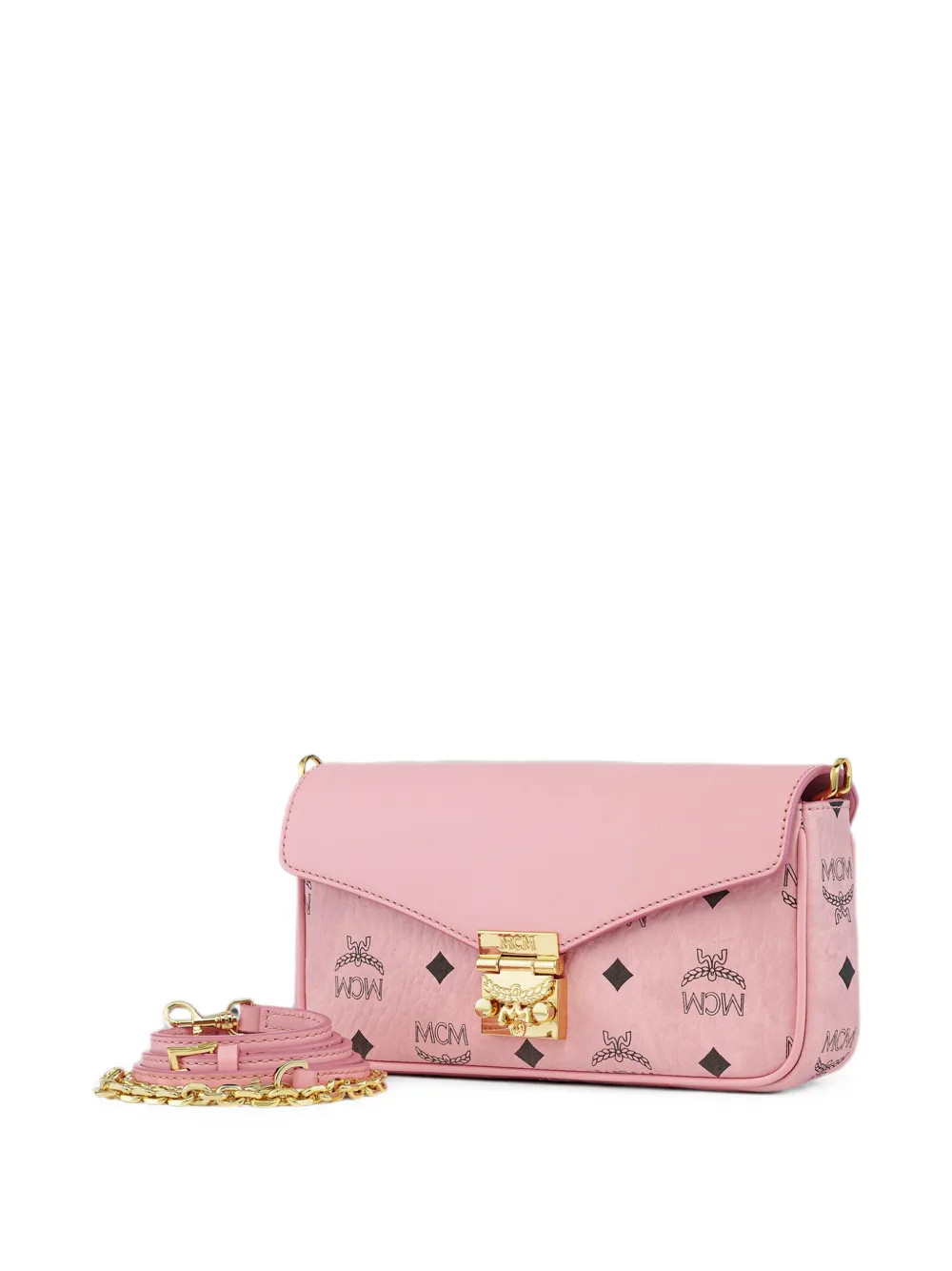 MCM medium Tracy Visetos crossbodytas Roze