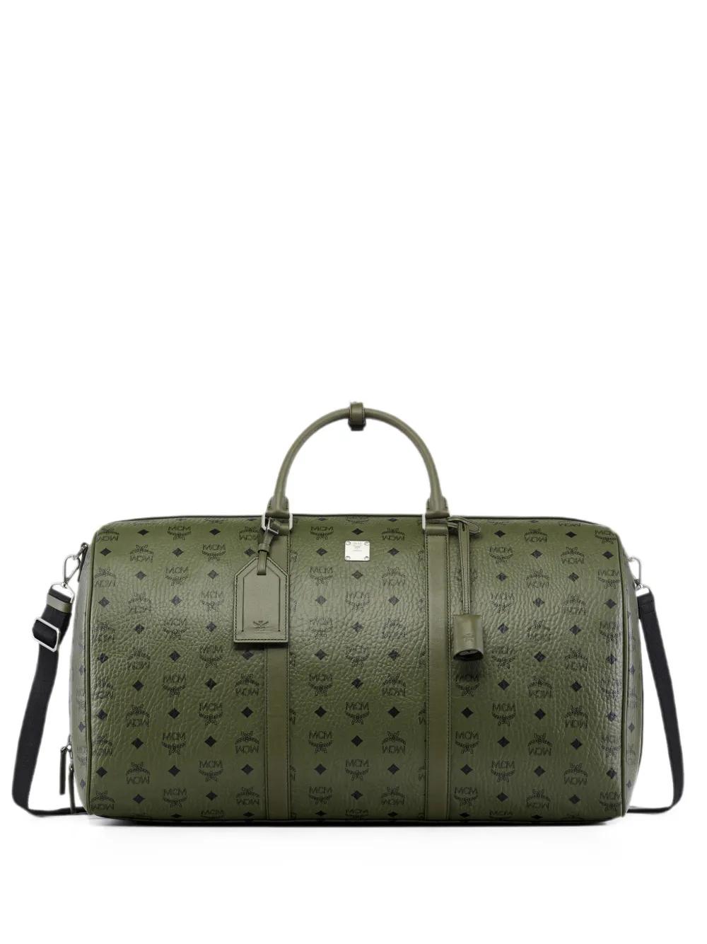 Mcm X-large Visetos Ottomar Weekender Bag In Green