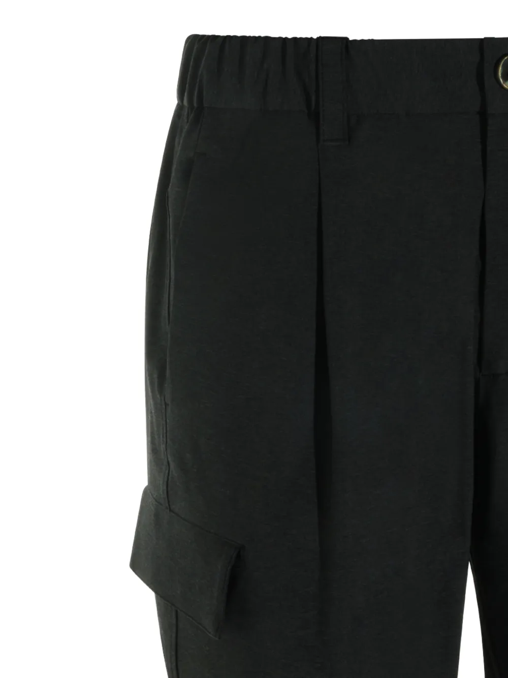 Herno Broek met toelopende pijpen en cargo-zakken Zwart