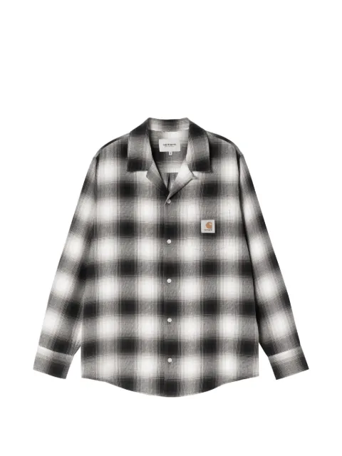 Carhartt WIP camisa con parche del logo y motivo de cuadros