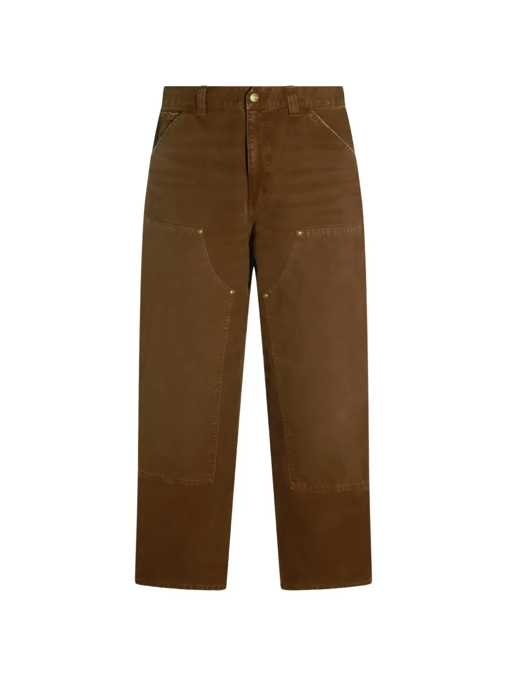 Carhartt WIP double-knee cotton trousers - Braun