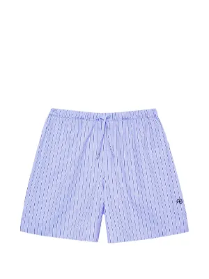 Alexander Wang ストライプ ショートパンツ | ブルー | FARFETCH JP
