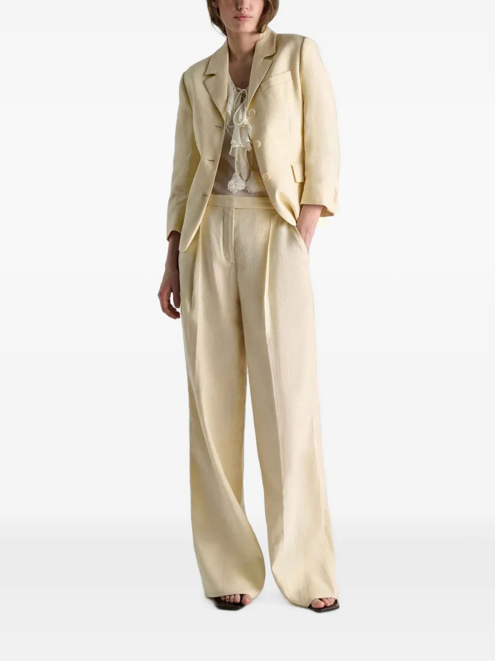 Dorothee Schumacher Blazer met enkele rij knopen Beige