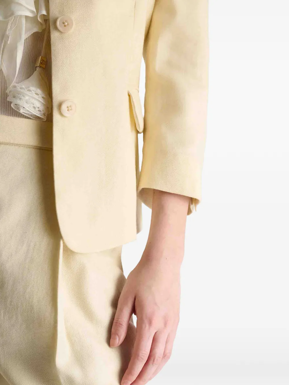 Dorothee Schumacher Blazer met enkele rij knopen Beige