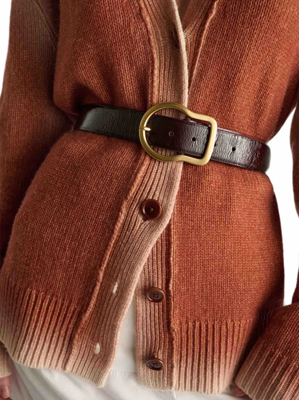 Dorothee Schumacher Leren riem Bruin