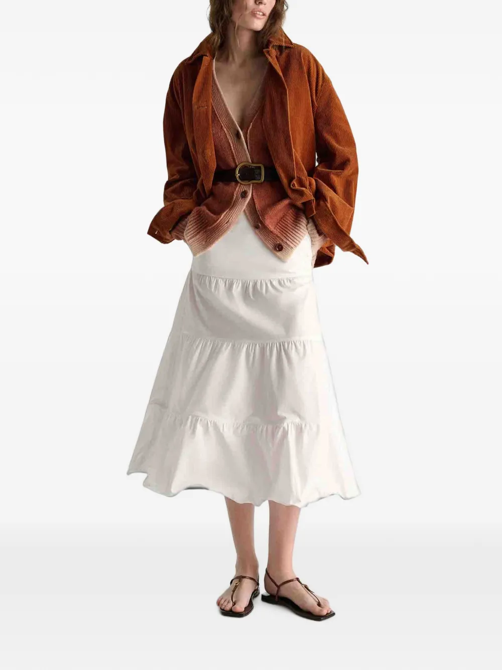 Dorothee Schumacher Leren riem Bruin