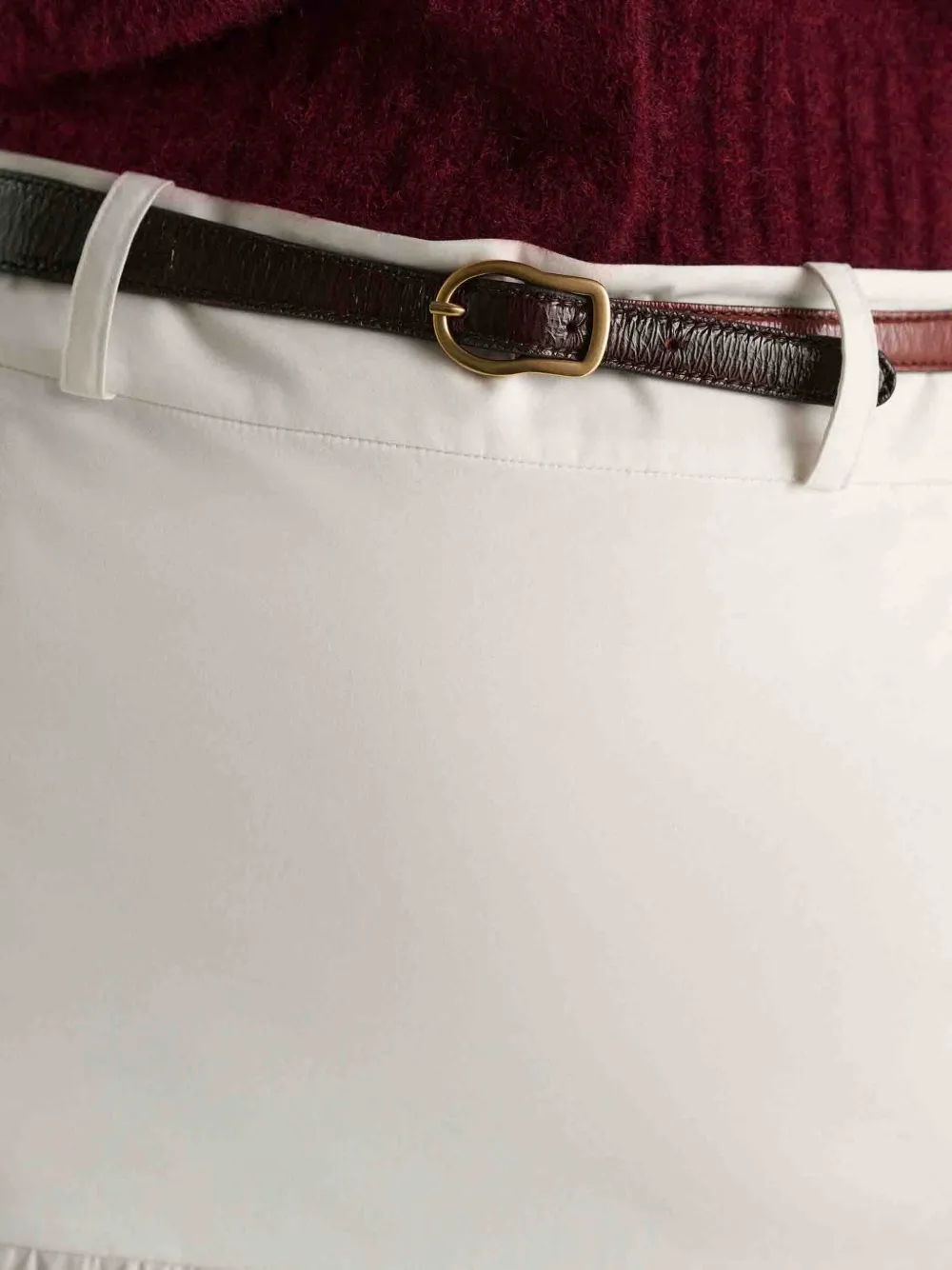Dorothee Schumacher Leren riem Bruin