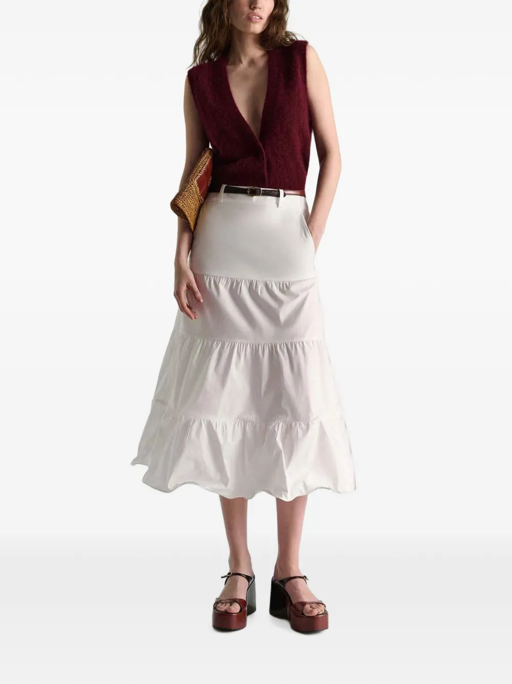 Dorothee Schumacher Leren riem Bruin