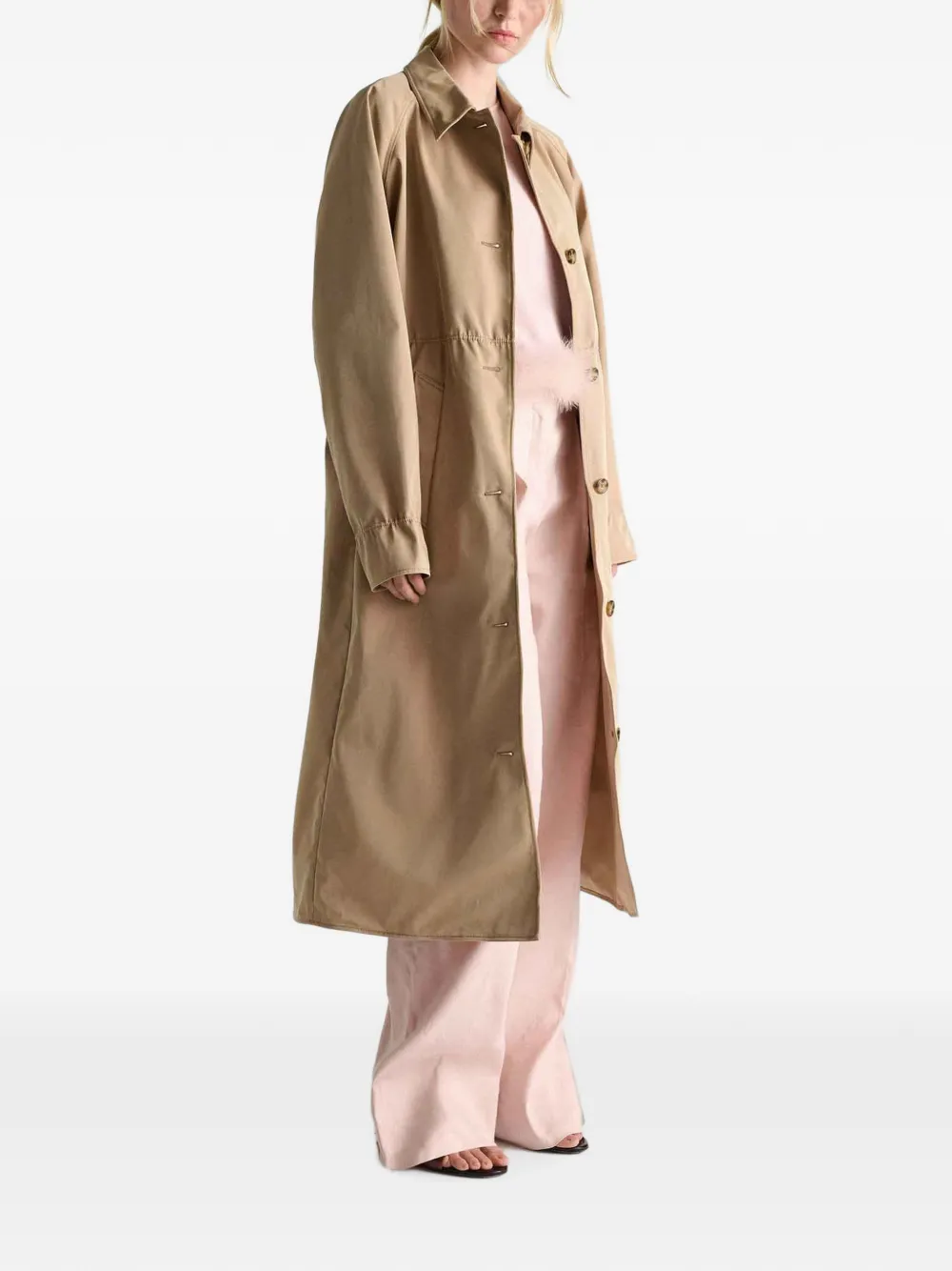 Dorothee Schumacher Trenchcoat met enkele rij knopen Beige