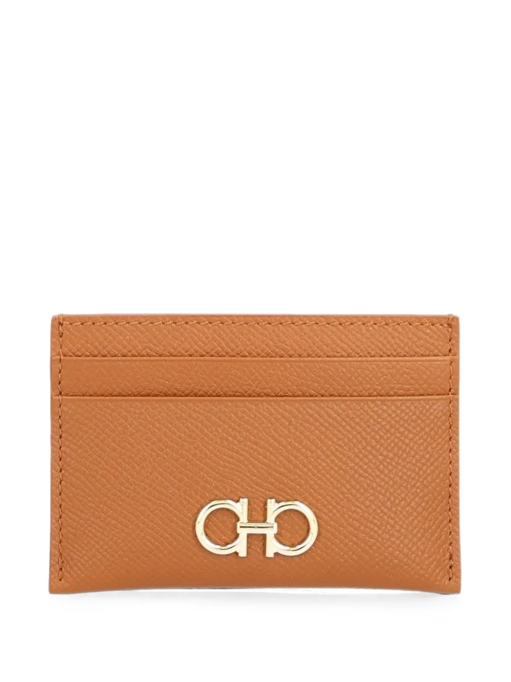 Ferragamo Gancini credit card holder - Braun