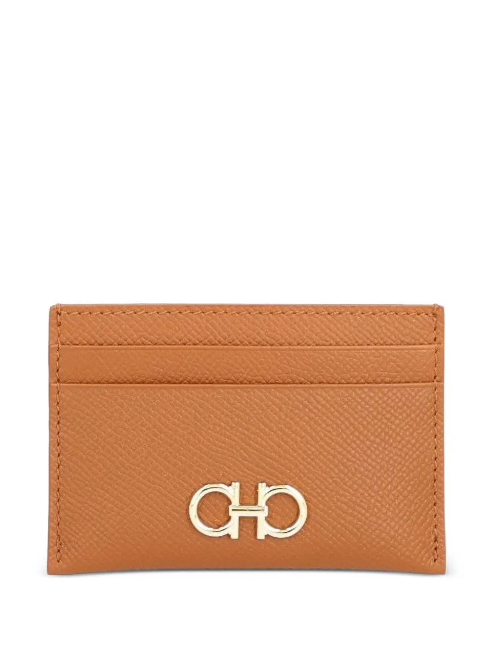 Ferragamo Gancini credit card holder - Marrone