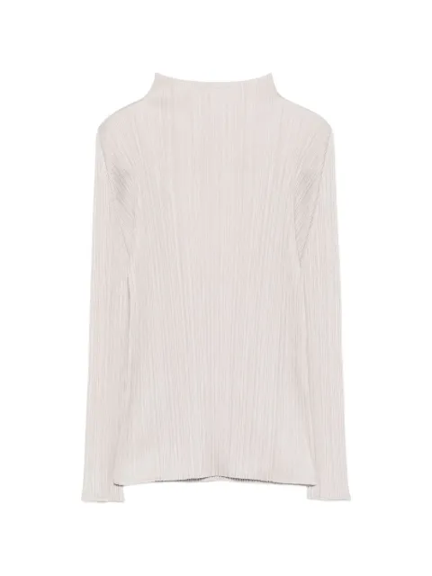 Pleats Please Issey Miyake blusa Pleats Please de manga larga