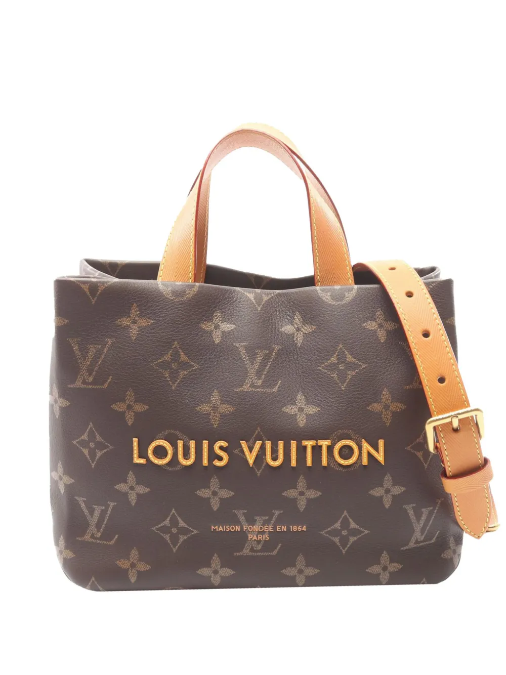 Louis Vuitton Pre-Owned 2021-2026 Monogram Mini Shopper Tote satchel - Marrone