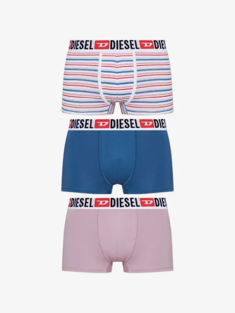 Diesel lot de trois boxers rayés Umbx-Damien à bande logo