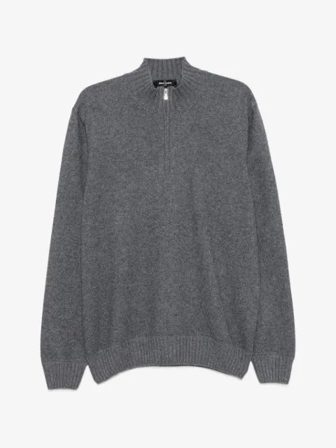 Gran Sasso half-zip knitted sweater