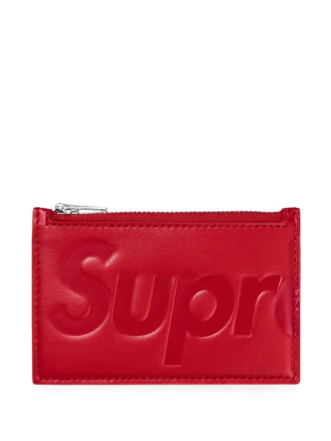 Supreme embossed leather cardholder