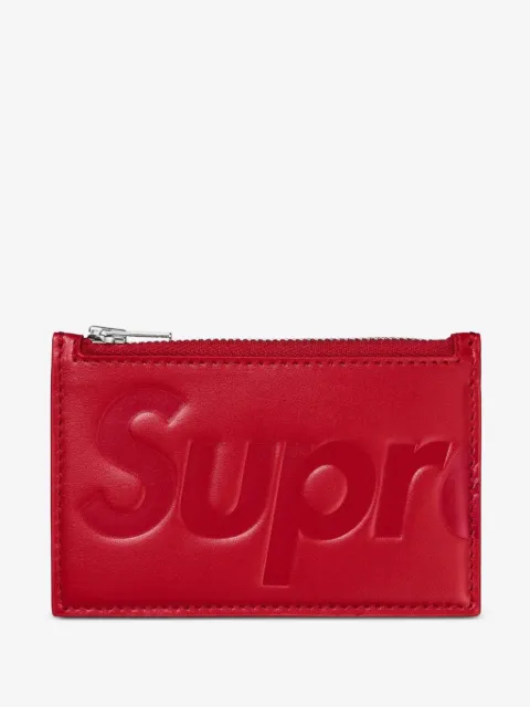 Supreme embossed leather cardholder