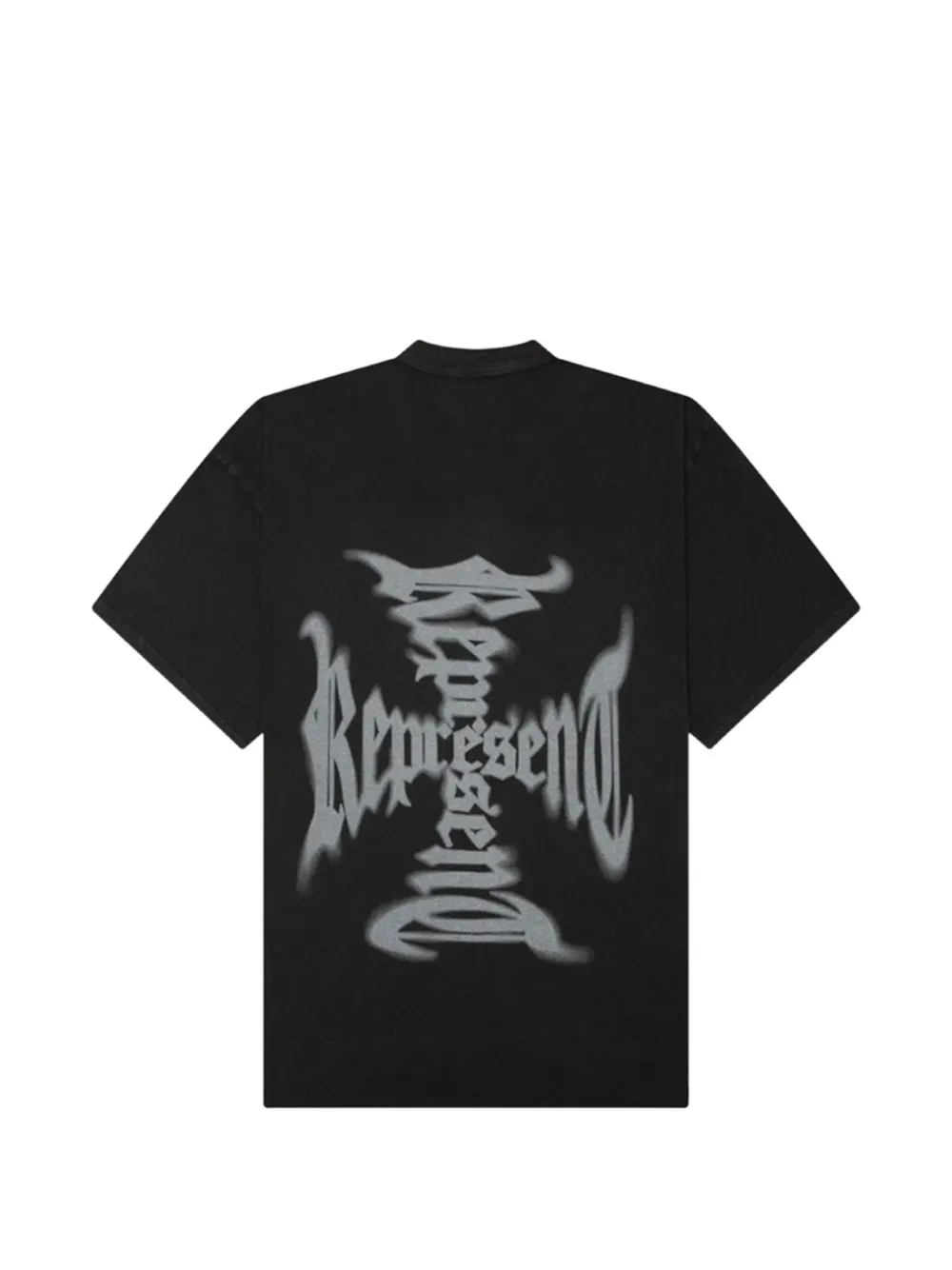 Represent T-shirt met grafische print Zwart
