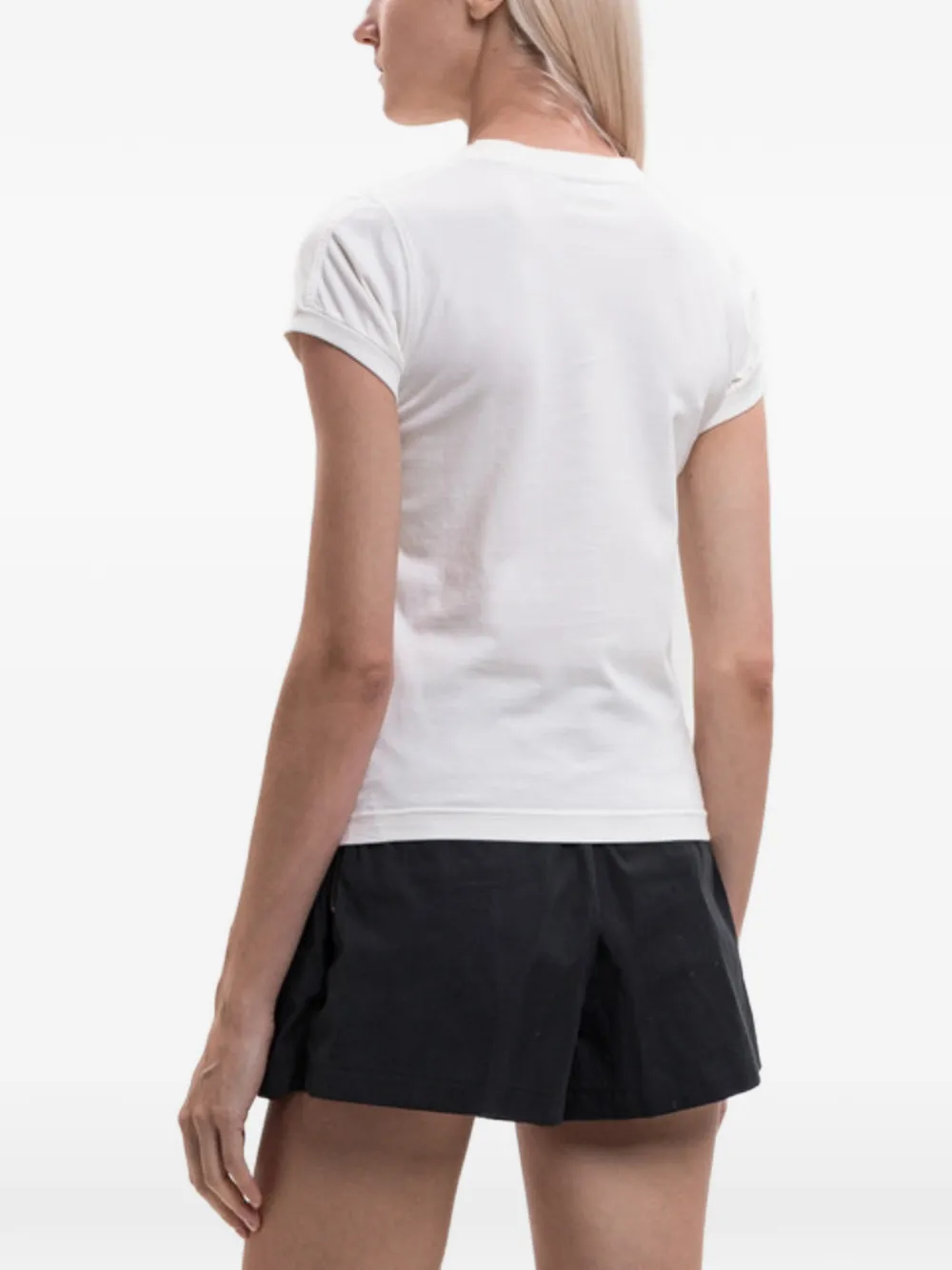 VETEMENTS T-shirt met geborduurd logo Wit