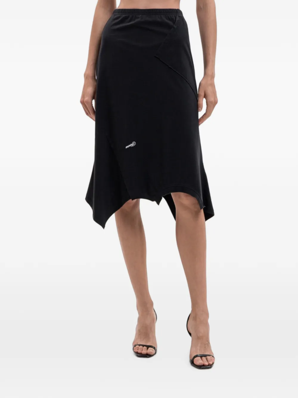 VETEMENTS Asymmetrische midi-rok Zwart