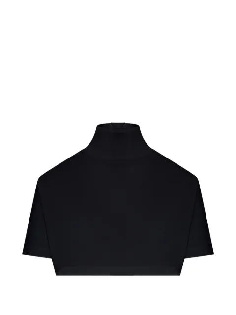 Alaïa blusa corta con cuello alto
