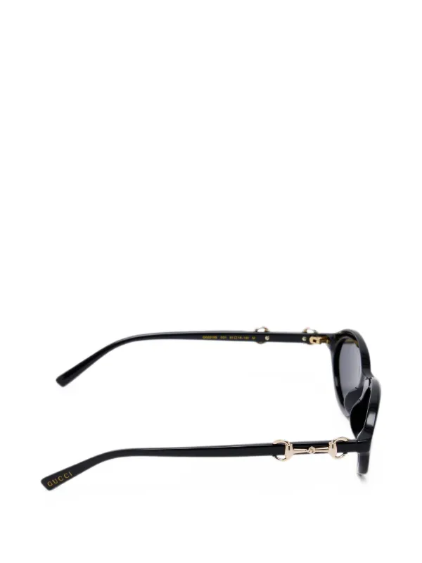 美品　GUCCI グッチ　サングラス　ホースビット　オーバル型　ブラック Gucci ホースビット オーバルフレーム サングラス | ブラック