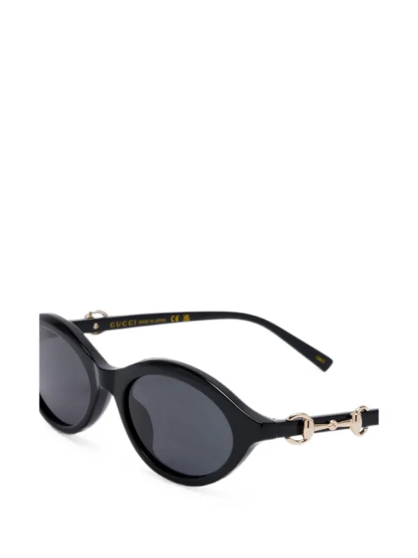 美品　GUCCI グッチ　サングラス　ホースビット　オーバル型　ブラック Gucci ホースビット オーバルフレーム サングラス | ブラック
