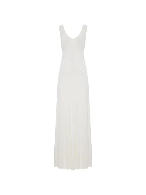 Self-Portrait ruched sleeveless maxi dress