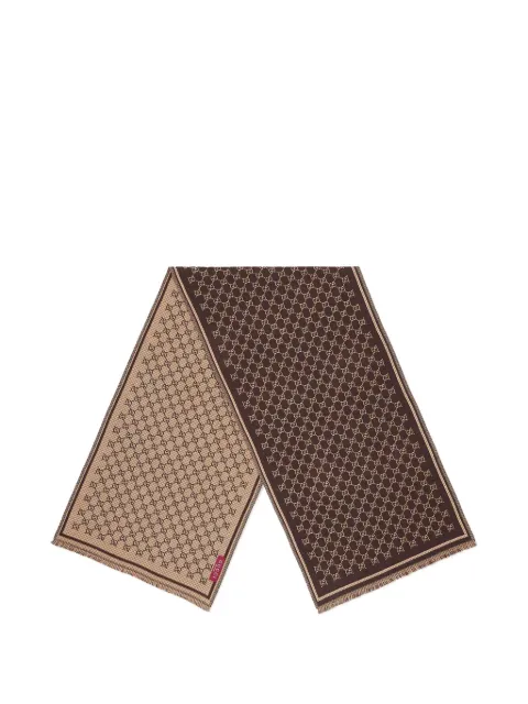 Gucci GG-jacquard wool scarf