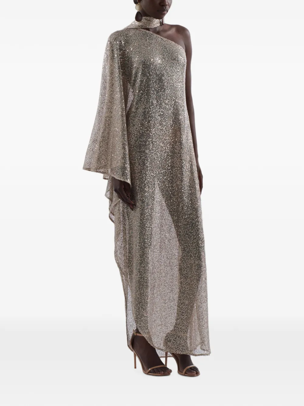 Taller Marmo Ubud Disco jurk verfraaid met pailletten Beige