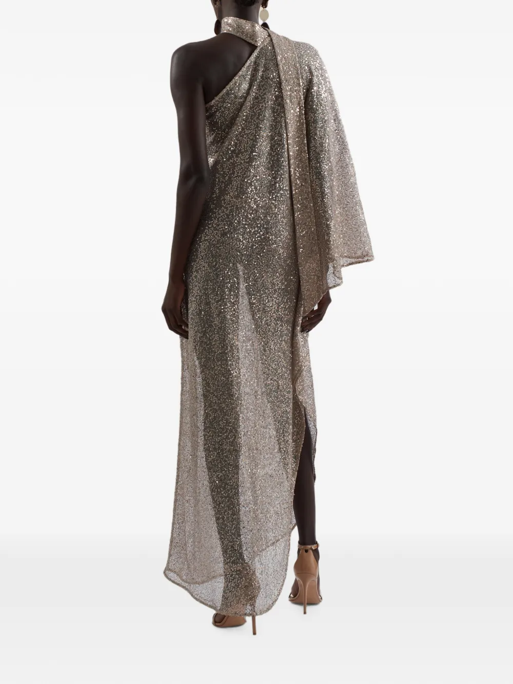 Taller Marmo Ubud Disco jurk verfraaid met pailletten Beige