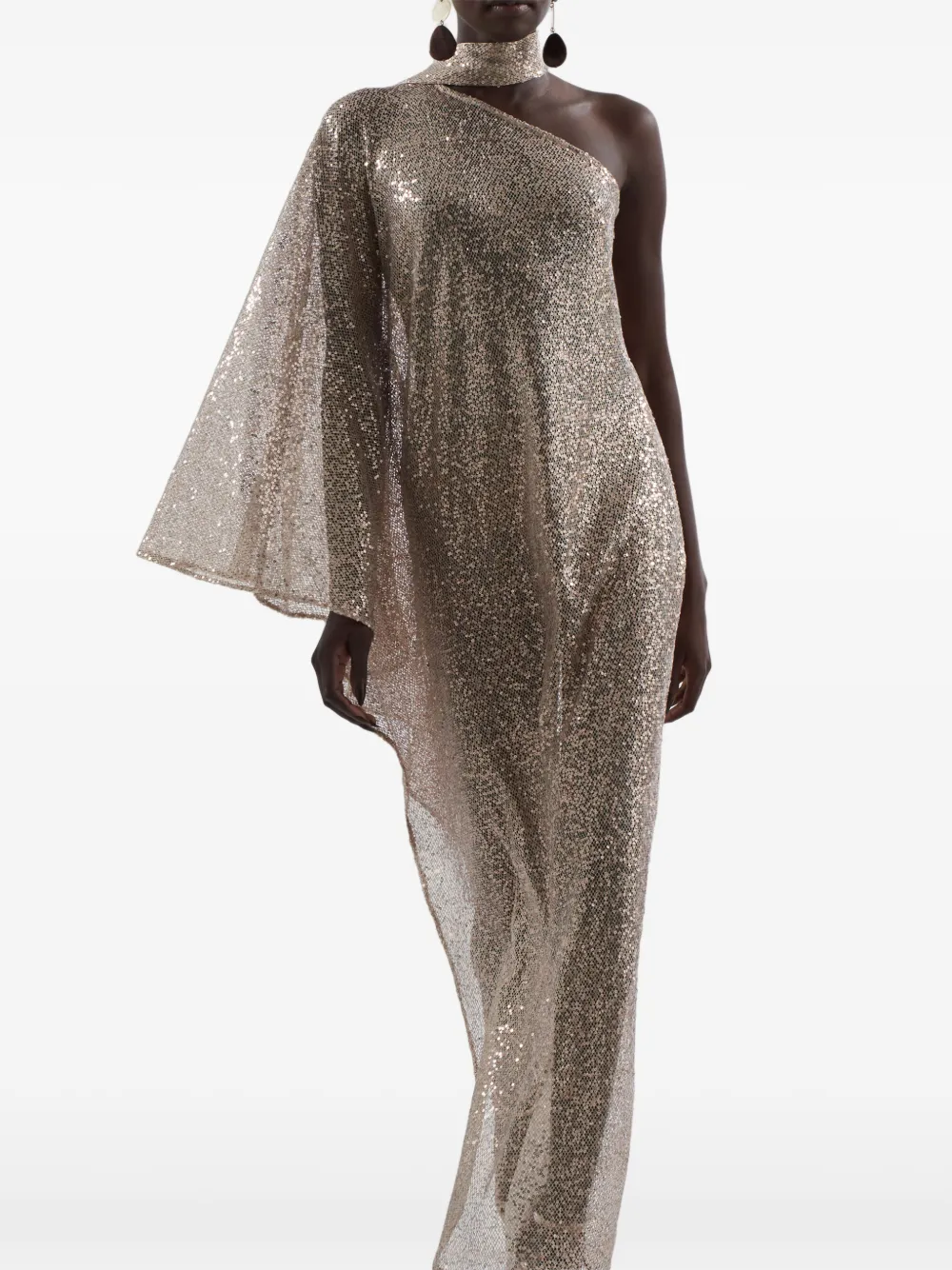 Taller Marmo Ubud Disco jurk verfraaid met pailletten Beige
