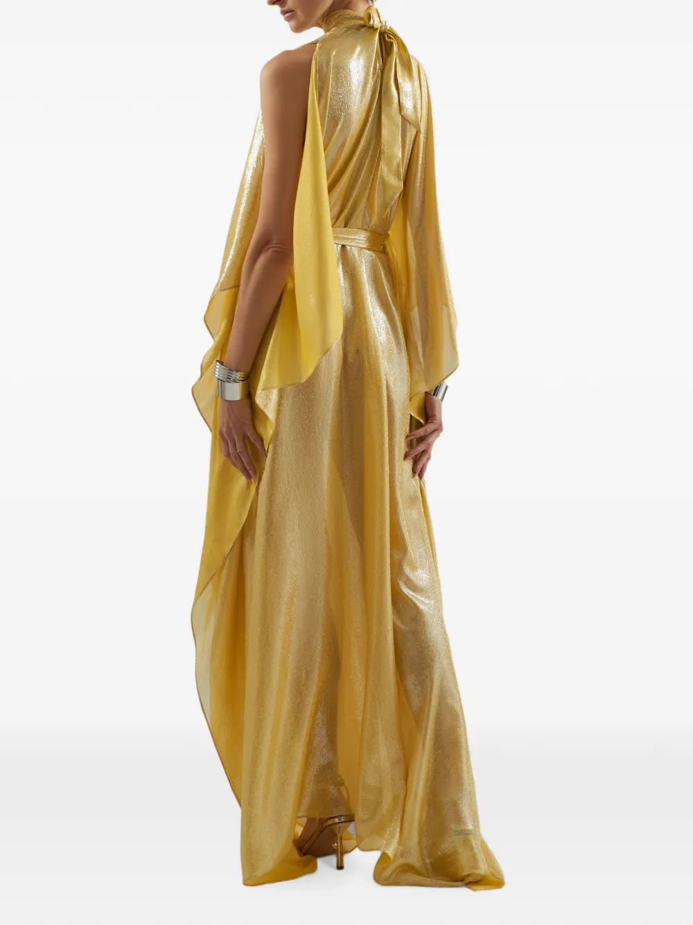 Taller Marmo Nevada maxi-tuniekjurk met ceintuur Geel