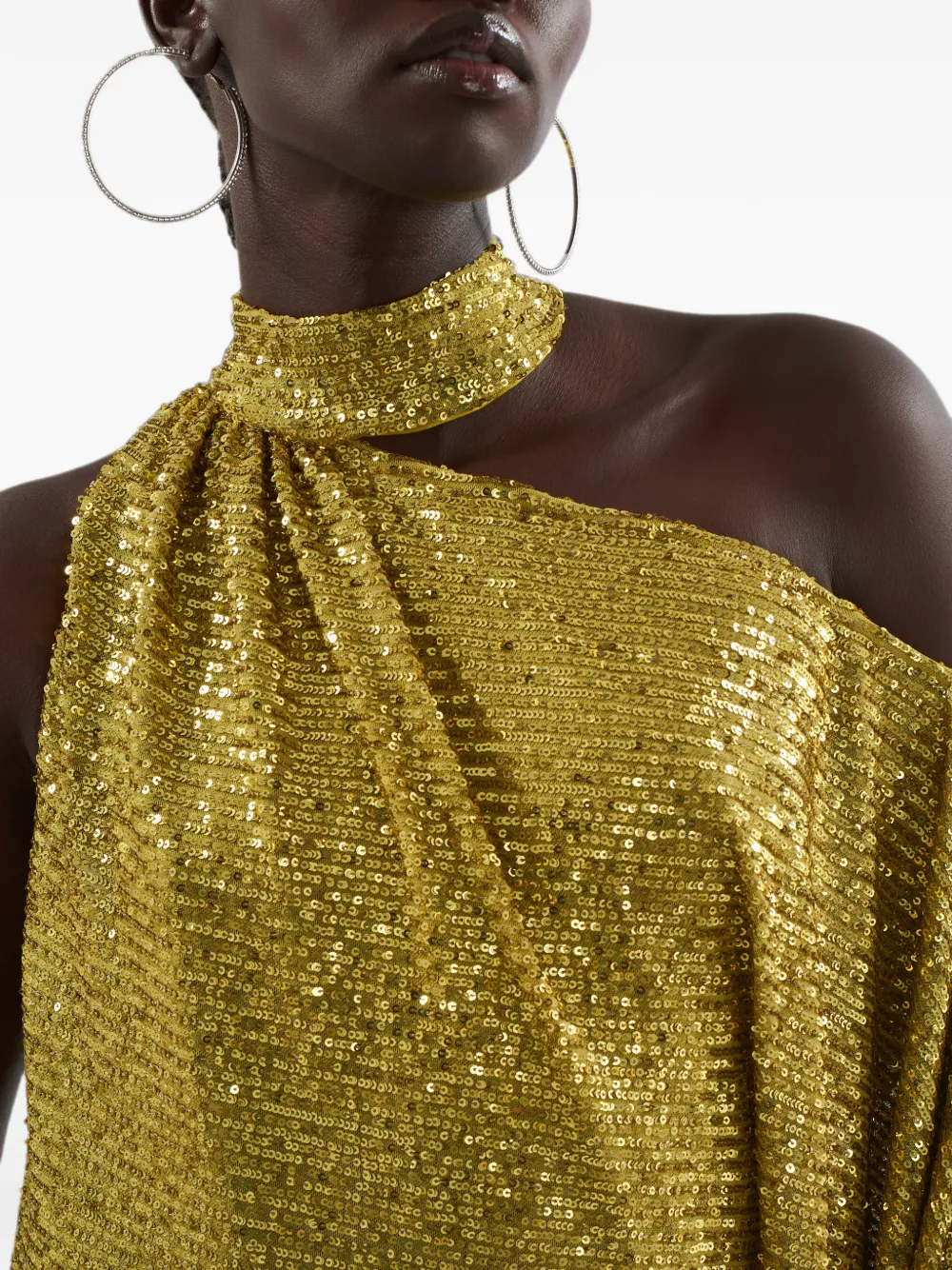 Taller Marmo Atlas Disco jurk verfraaid met pailletten Goud