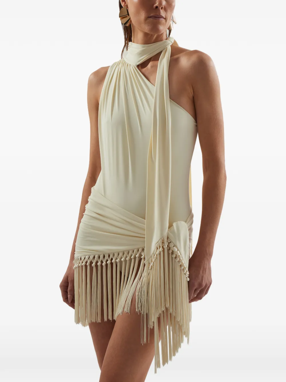 Taller Marmo Siwa badpak met afneembare pareo Beige