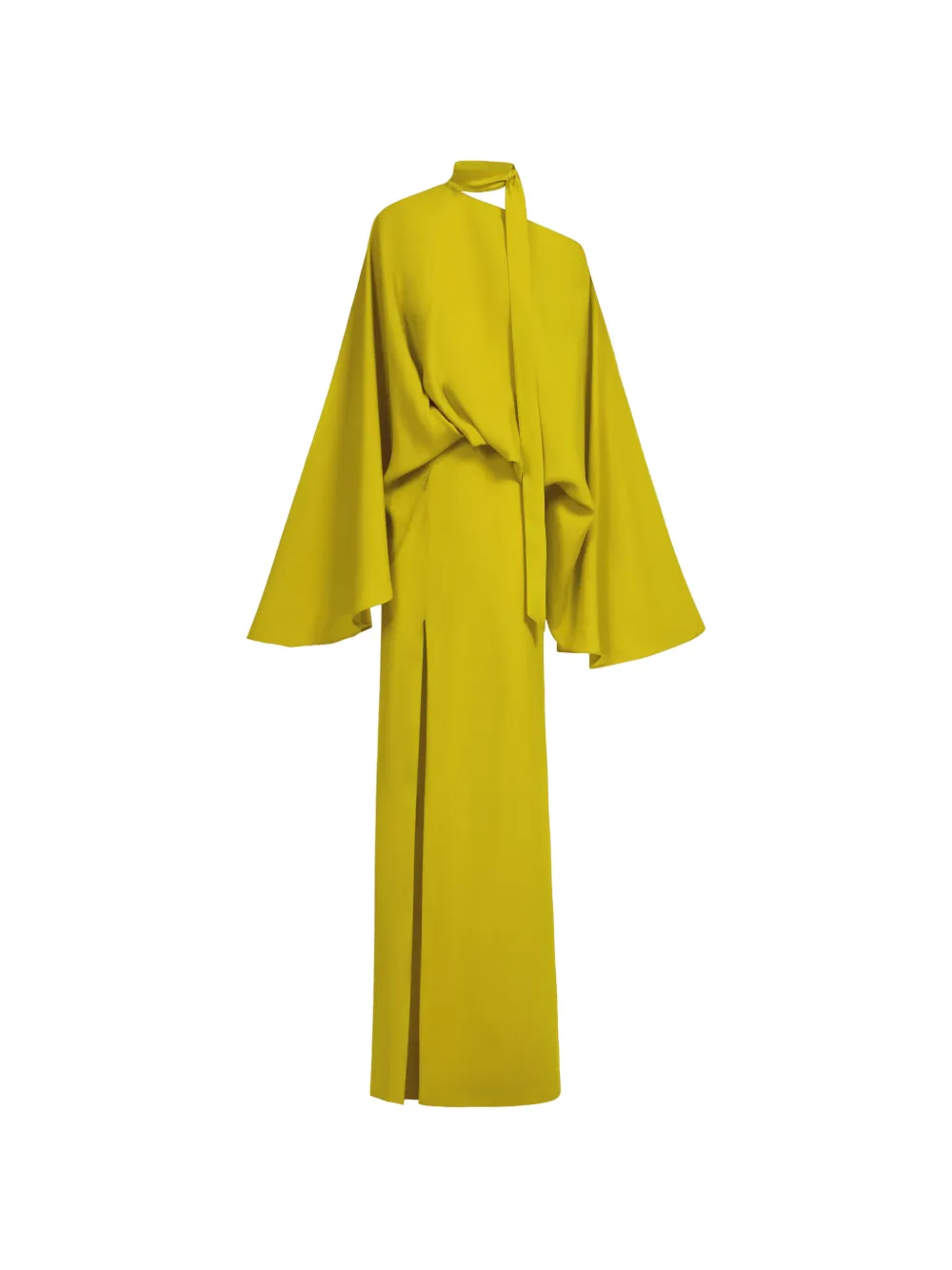 Taller Marmo Brooks tie-neck maxi dress - Gelb