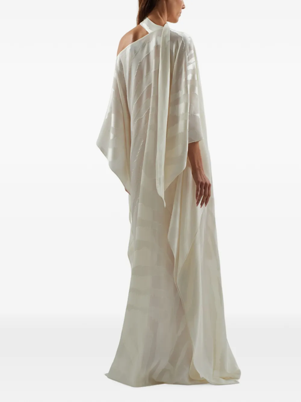 Taller Marmo Streep asymmetrische maxi-jurk Beige