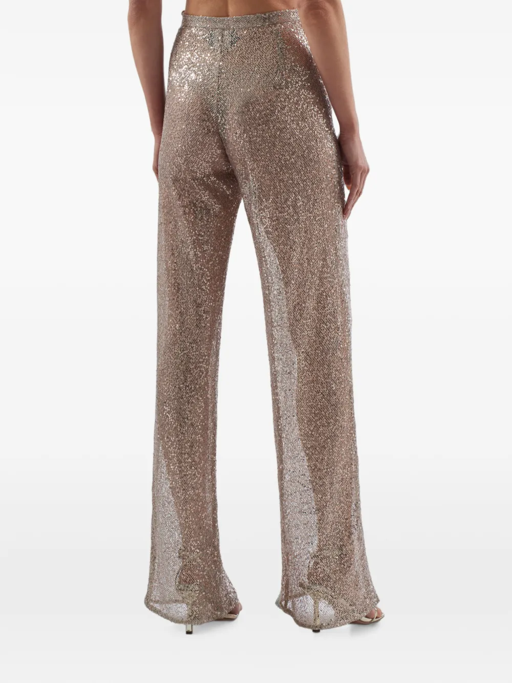 Taller Marmo Marlene broek met pailletten Beige