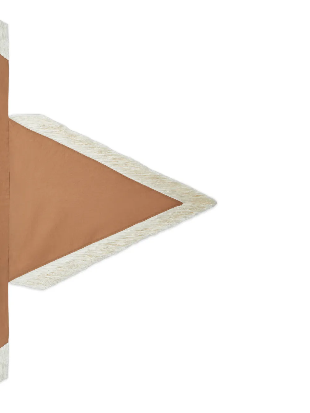 Taller Marmo Sciarpa Bonny con frange - Marrone