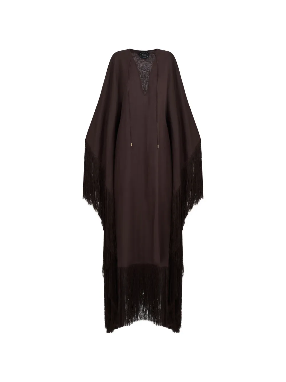 Taller Marmo Empty Quarter fringed kaftan dress - Braun