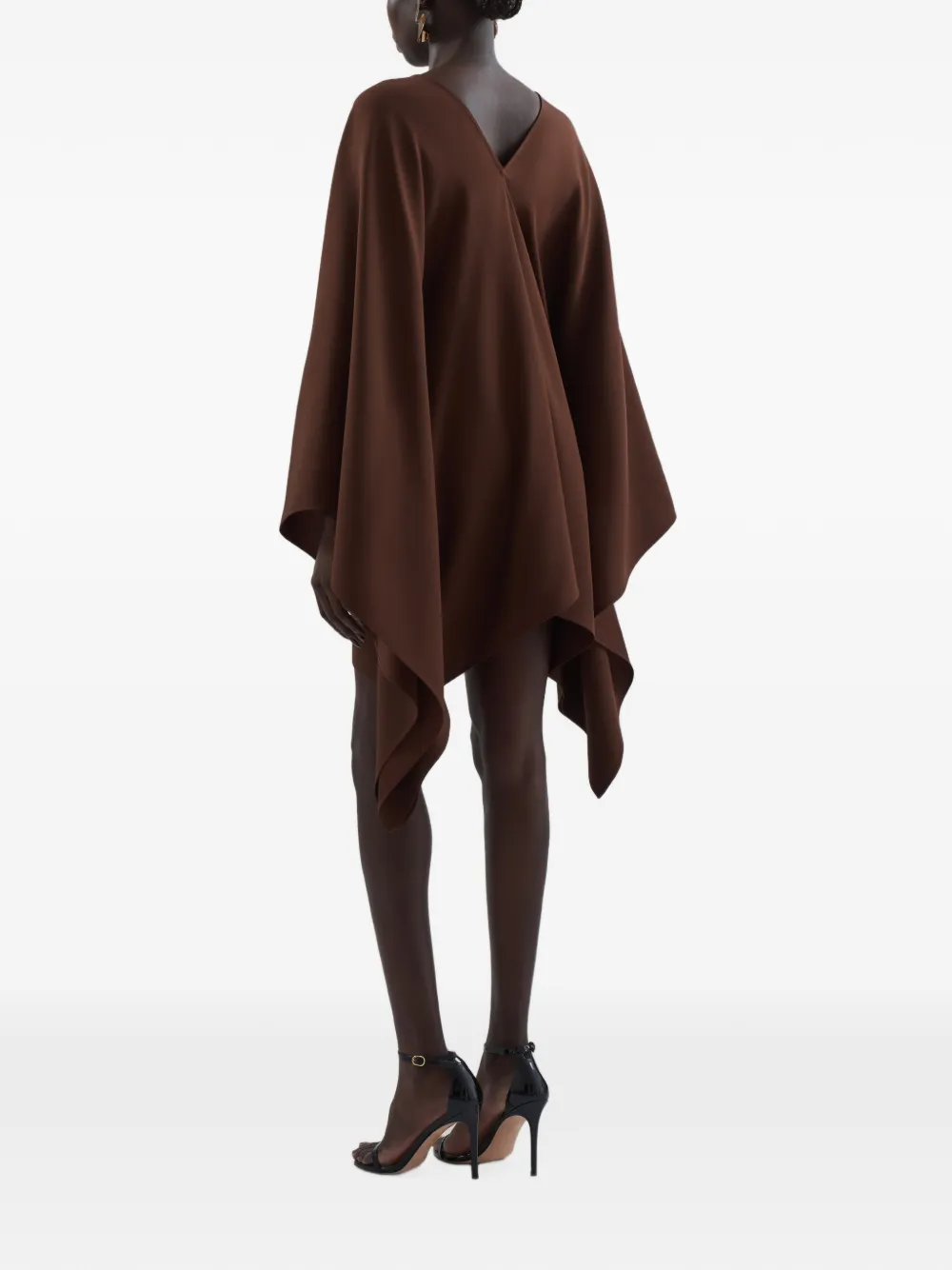 Taller Marmo Sahara mini-jurk met veters Bruin